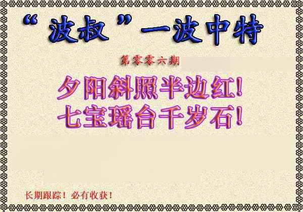 006期波叔一波中特[图]
