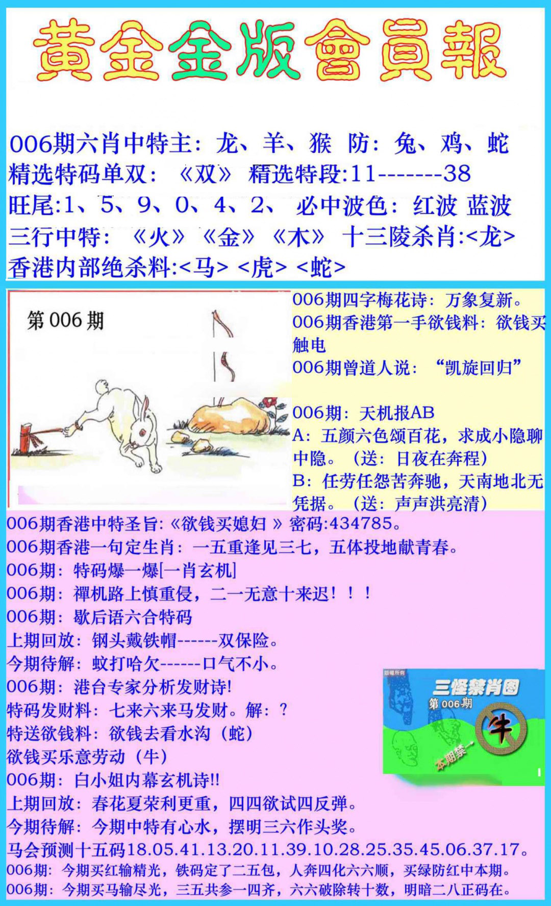 006期黄金金版会员报[图]