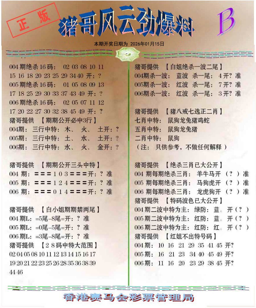 006期猪哥风云劲爆料B[图]