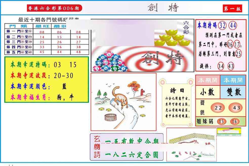 006期马经创特A(新图推荐)[图]