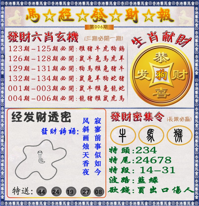 006期马经发财报（荐）[图]