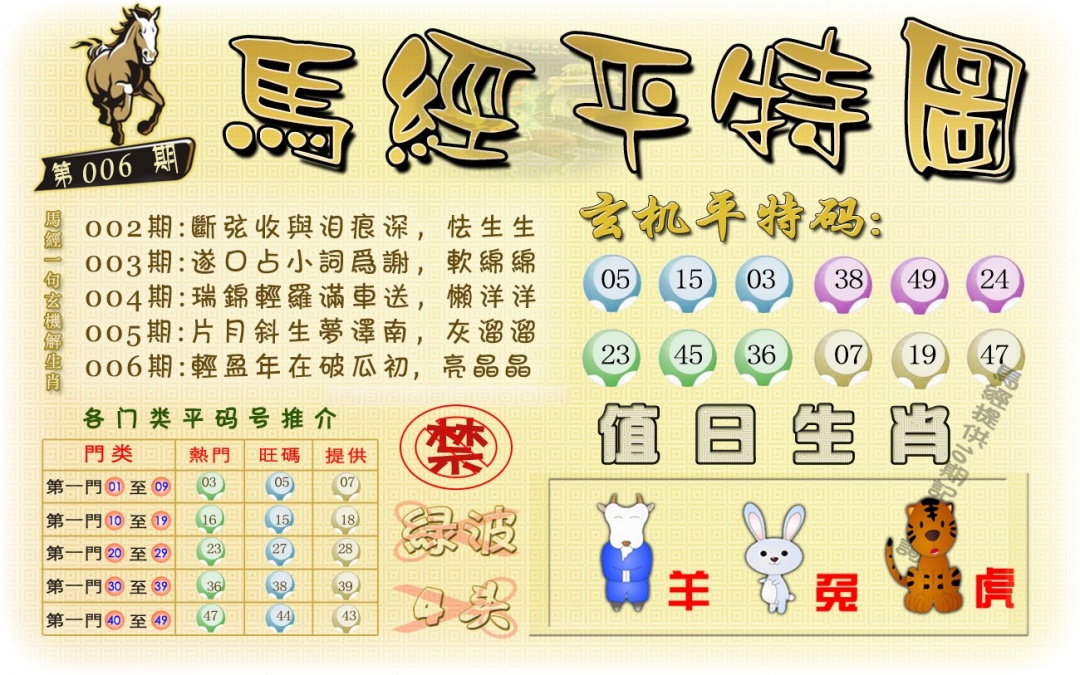 006期马经平特图（荐）[图]