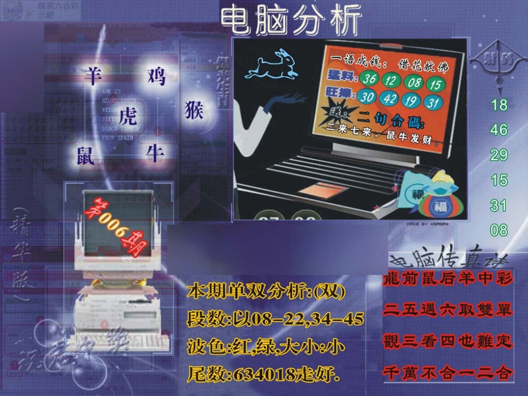 006期正版电脑分析贴士[图]